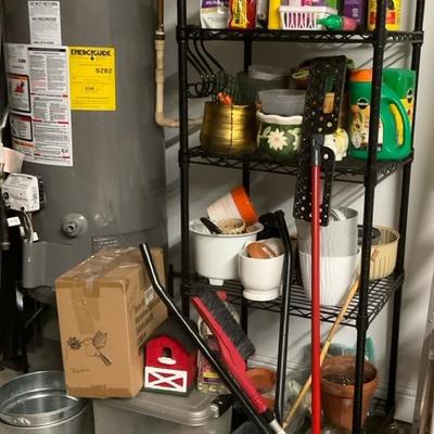Garage Garden Shelf Lot