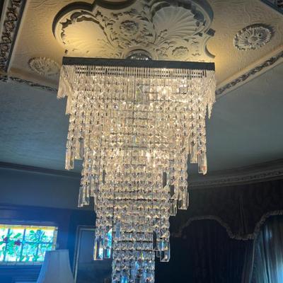 Sale Photo Thumbnail #4: Multiple chandeliers, including this one purchased from a theater in Atlanta, GA decades ago! 