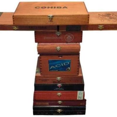 Cigar Box Tower Table