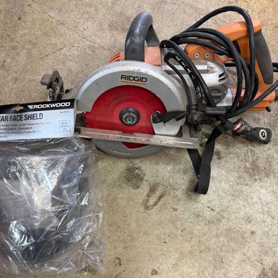 Rigid 7 1/4” Circular Saw Worm Drive