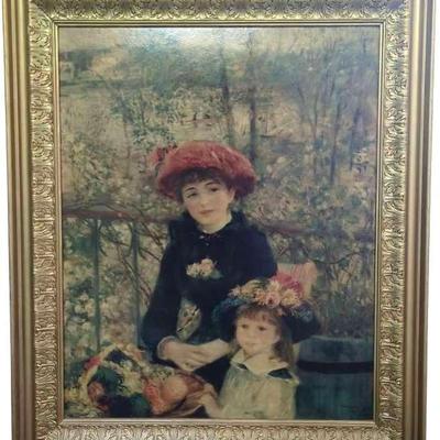 Two Sisters on the Terrace Reproduction Painting