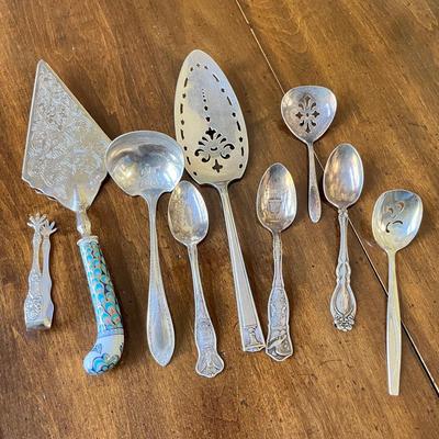 Silver Plated Cutlery Assorted Silverplate Serving Utensils – Vintage Mixed Lot