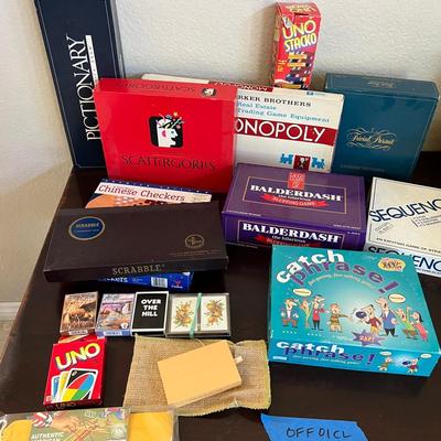 Family Board Games Lot – Monopoly, Pictionary, UNO & More