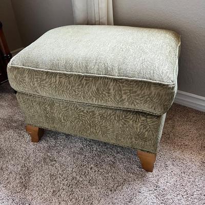 Sage Green Upholstered Ottoman Footstool