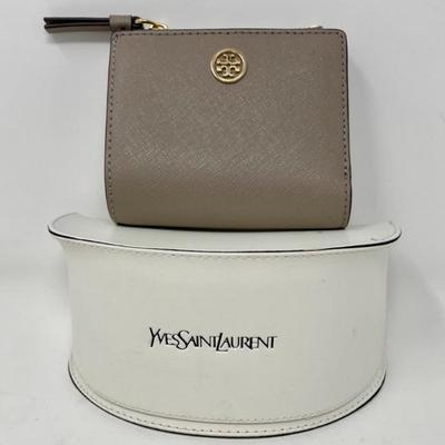 Yves Saint Laurent Sunglasses & Tory Burch "Robinson" Mini Wallet