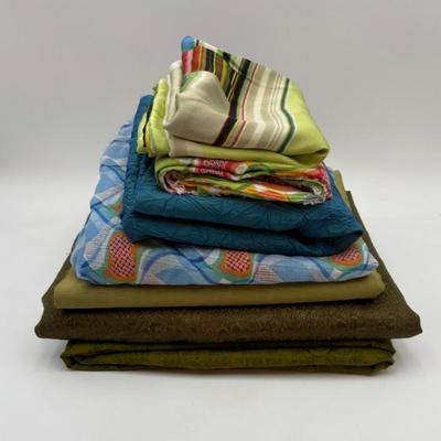 Fabric Bonanza E - Greens & Blues