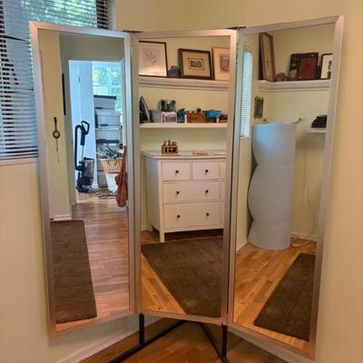 Heavy Duty 3-Way Dressing Room Mirror - Great Quality