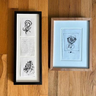 "Spill" & Note - Seattle Artists Doug Parry & DW Burnam