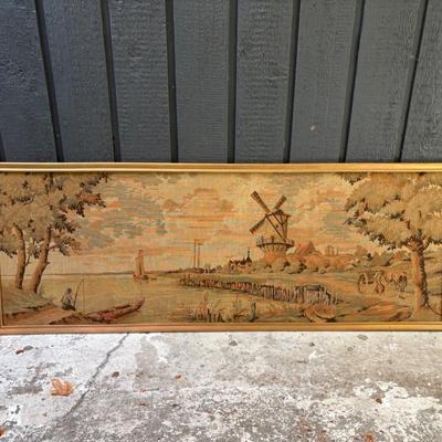 Large Antique Belgian Tapestry - 1830s?