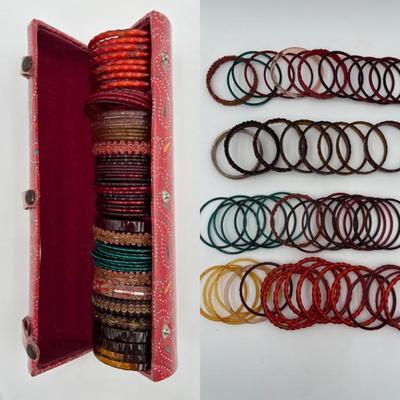 Vintage Glass Bracelets from India