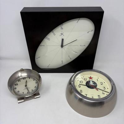Wall Clocks and Table Top Clock Trio