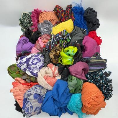 Big Colorful Bunch of Scarves!
