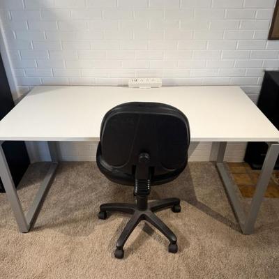 "WorkSimpli" Office Desk, Chair & Power - 2 of 2 Available