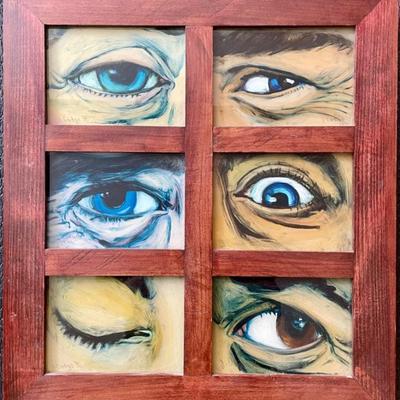 Jessica Dodge "Eyes" Painting - 1996