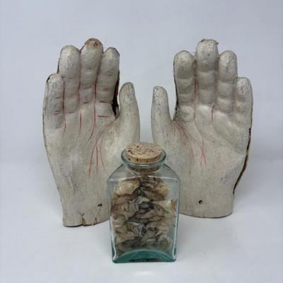 Creepy! Vintage Fake Hands & Departed Bugs