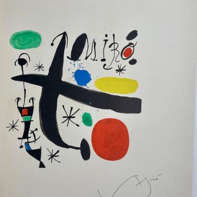 Joan Miró Color Lithograph on Paper "Les Essencies De La Terra" 1968