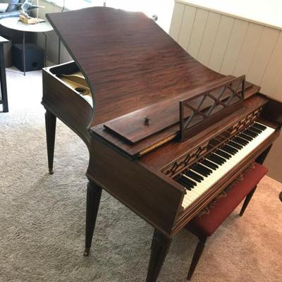 RARE Hamilton Art Deco-style Symmetrical Grand Piano - 1937