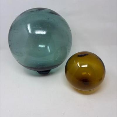 Antique Japanese Blown Glass Fishing Floats - Larger Size