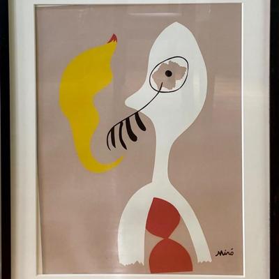 Joan Miró "Man Smoking Pipe" Screen-Print - 1970