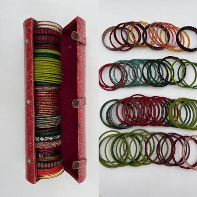 Vintage Glass Bracelets from India