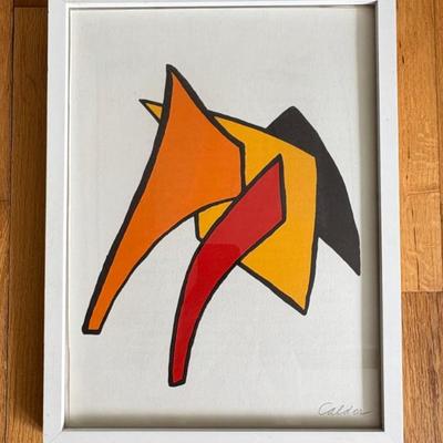Bright Signed Color Litho - Alexander Calder