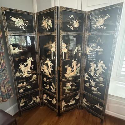 Sale Photo Thumbnail #14: Chinese Four Pane Screen