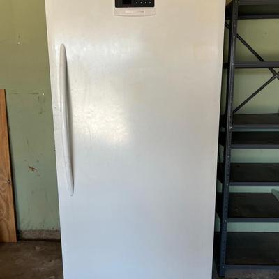 Upright Frost-Free White Garage Freezer with Digital Display
