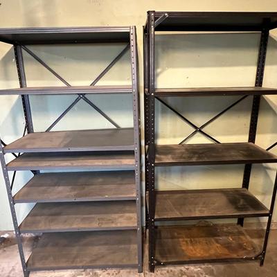 Two Metal Shelving Units 