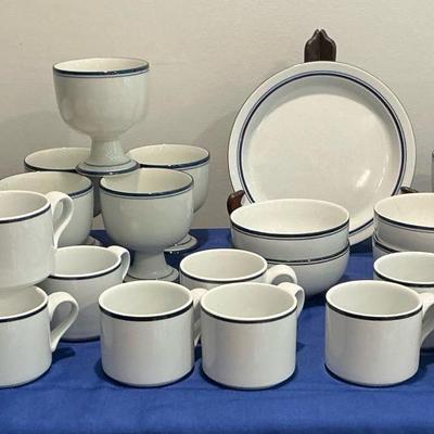 Dansk Blue And White Dinnerware 
