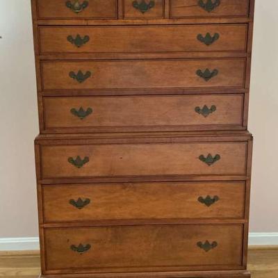 Famous Reproductions of Old New England Furniture 9 Drawer Dresser