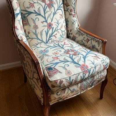 Floral Embroidered Armchair