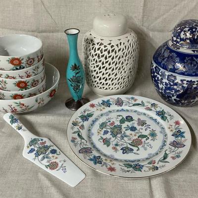 Smithsonian Kakeimon Bowls, Asian Ginger Jar, Andrea Cake Plate & Server, & More