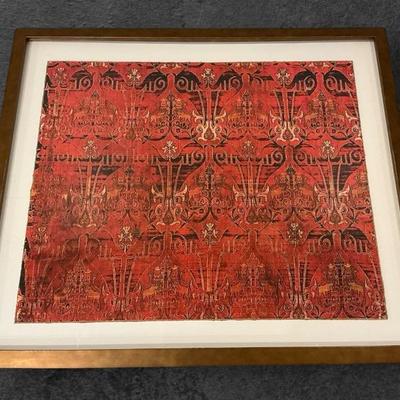 Pottery Barn Marsala Textile Print (29.5 x 25.5) 