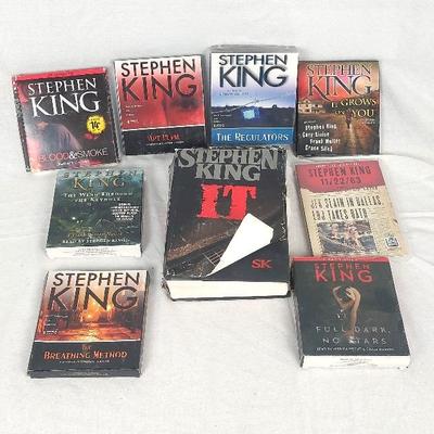 Stephen King IT first Edition Audiobooks, Stephen King JFK CD series.