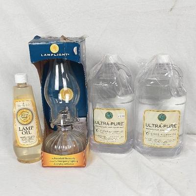 LampLight Oil Lamp & Extra Oil 