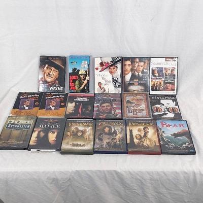 DVDs Collection & VHS 17 Disc 1 VHS tape Random Assortment 