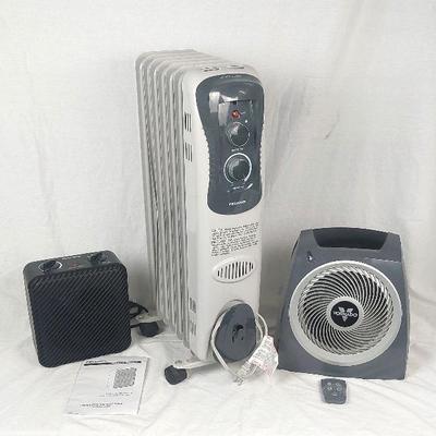 Heaters! Pelonis Oil Radiator Heater, Pelonis Fan Heater & Vornado  Fan Heater