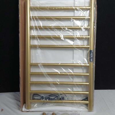 NEW! Sunbeam Spa 10-Bar Gold Electric Towel Warmer 