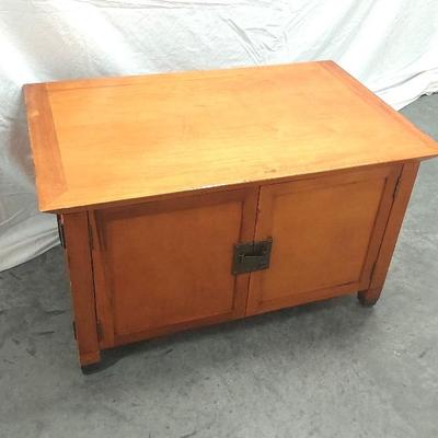 Maple Finish Console Side Table 22" Tall 38"×24"