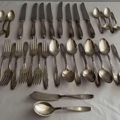 1847 Rogers Bros. Silver Plate Flatware "Ambassador" Pattern