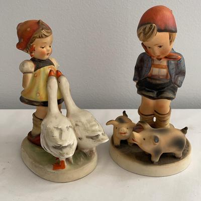 Pair of Hummels "Farm Boy" & "Goose Girl"