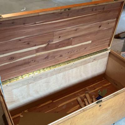 Handmade Light Wood Storage Chest