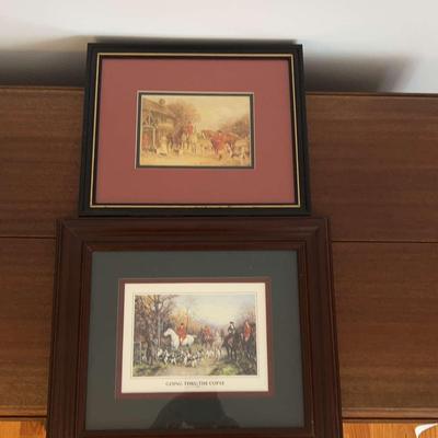 Hunt Scene Framed Prints