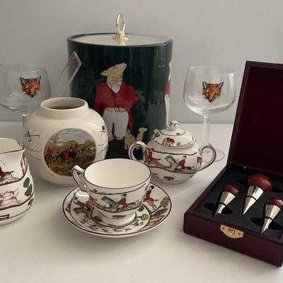 Hunting Scene Teaset & More