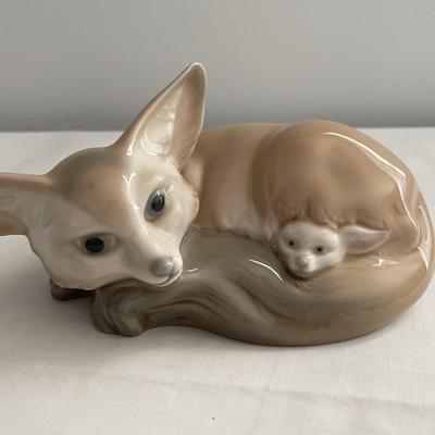 Fox Lladro Porcelain Figure