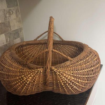 Vintage Hand Woven Butt Basket
