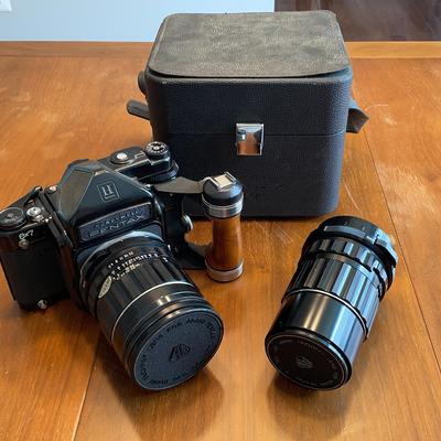 Honeywell Pentax 6x7 Asahi Opt. Co. Analog Camera with Carrying Case & Lens