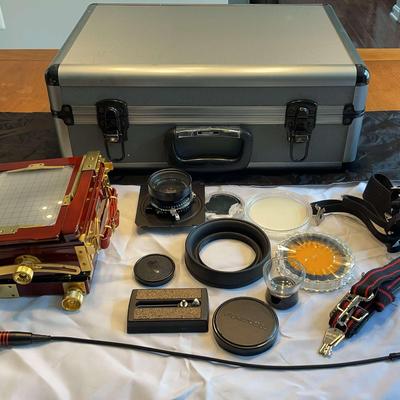 Vintage Calumet Wood-Field XM Analog Camera & Accessories