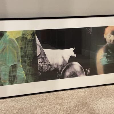 Framed & Signed Digital Print Collage "Journey Back" by Local Artist