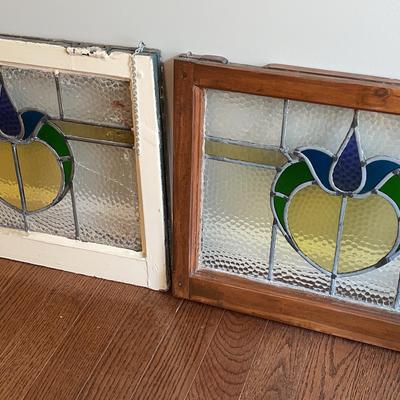 Pair of Stained Glass Windows